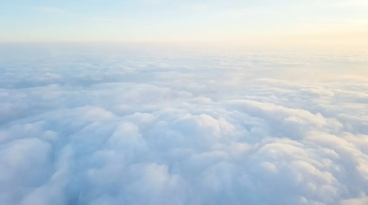 Above the clouds